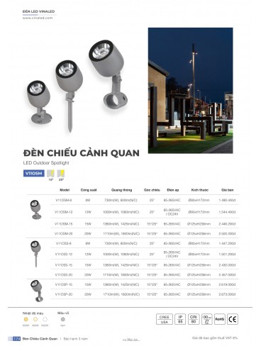 CATALOGUE ĐÈN VINALED 2025 - 2026