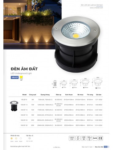 CATALOGUE ĐÈN VINALED 2025 - 2026