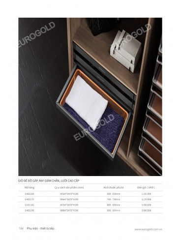 CATALOGUE PHỤ KIỆN BẾP EUROGOLD 2026