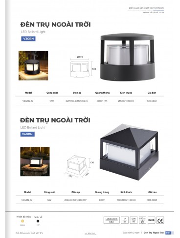 CATALOGUE ĐÈN VINALED 2025 - 2026