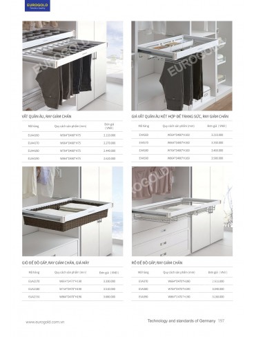 CATALOGUE PHỤ KIỆN BẾP EUROGOLD 2026