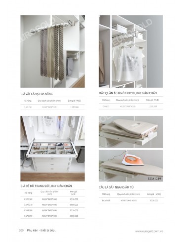 CATALOGUE PHỤ KIỆN BẾP EUROGOLD 2026
