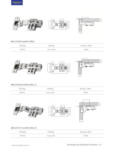 CATALOGUE PHỤ KIỆN BẾP EUROGOLD 2026