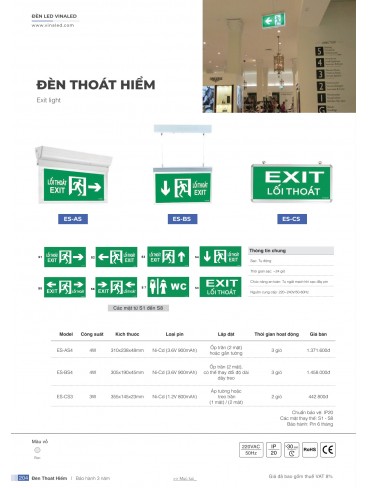 CATALOGUE ĐÈN VINALED 2025 - 2026