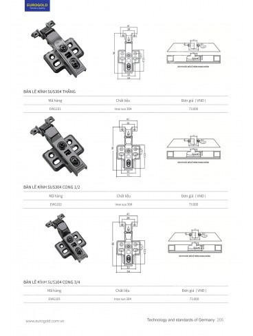 CATALOGUE PHỤ KIỆN BẾP EUROGOLD 2026