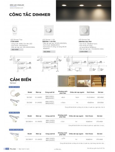 CATALOGUE ĐÈN VINALED 2025 - 2026