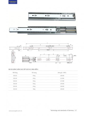 CATALOGUE PHỤ KIỆN BẾP EUROGOLD 2026