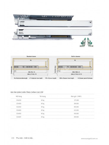 CATALOGUE PHỤ KIỆN BẾP EUROGOLD 2026