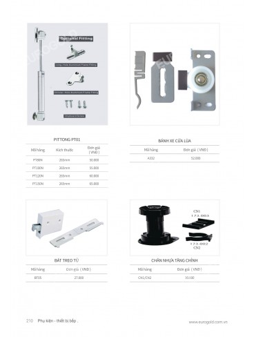CATALOGUE PHỤ KIỆN BẾP EUROGOLD 2026