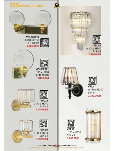 CATALOGUE 355 DECOR LIGHTING 2026