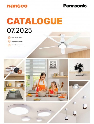 CATALOGUE THIẾT BỊ ĐIỆN PANASONIC VÀ NANOCO THÁNG 07 - 2025