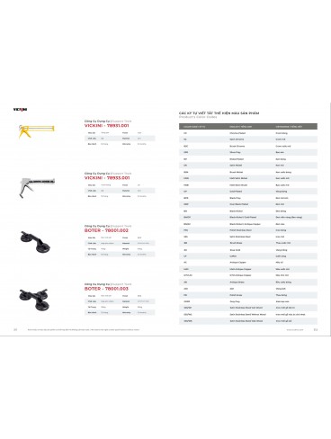 CATALOGUE KHÓA VICKINI 2023 - 2024