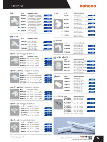 CATALOGUE THIẾT BỊ ĐIỆN PANASONIC VÀ NANOCO THÁNG 07 - 2025