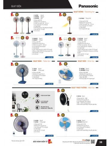 CATALOGUE THIẾT BỊ ĐIỆN PANASONIC VÀ NANOCO THÁNG 07 - 2025