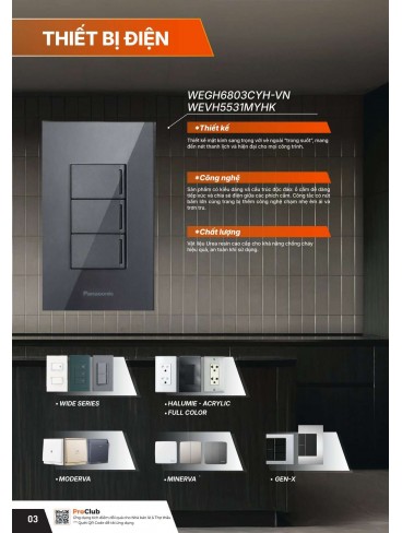 CATALOGUE THIẾT BỊ ĐIỆN PANASONIC VÀ NANOCO THÁNG 07 - 2025