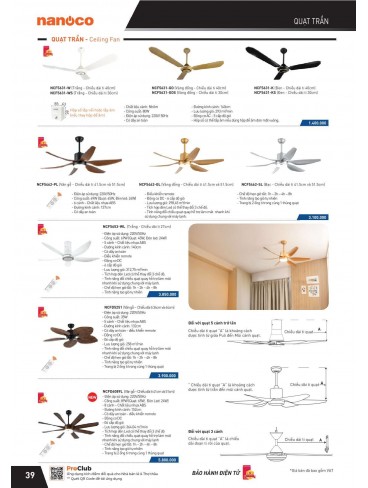 CATALOGUE THIẾT BỊ ĐIỆN PANASONIC VÀ NANOCO THÁNG 07 - 2025