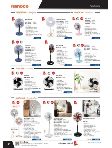 CATALOGUE THIẾT BỊ ĐIỆN PANASONIC VÀ NANOCO THÁNG 07 - 2025