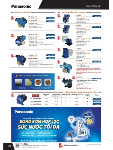 CATALOGUE THIẾT BỊ ĐIỆN PANASONIC VÀ NANOCO THÁNG 07 - 2025