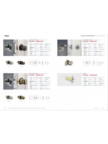 CATALOGUE KHÓA VICKINI 2023 - 2024