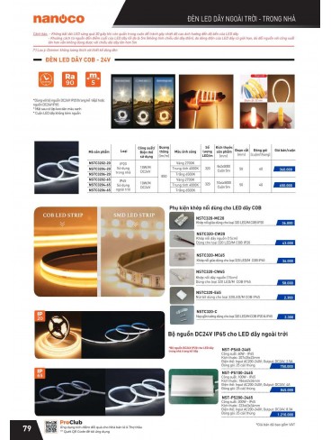 CATALOGUE THIẾT BỊ ĐIỆN PANASONIC VÀ NANOCO THÁNG 07 - 2025
