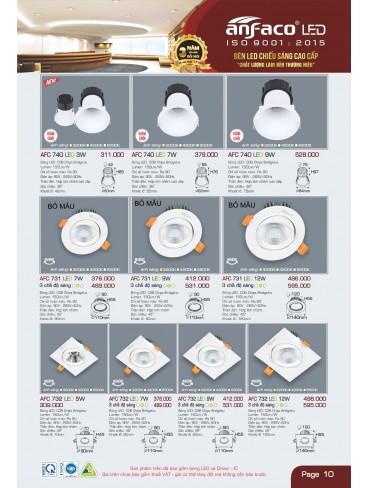 CATALOGUE ĐÈN ANFACO THÁNG 05.2025