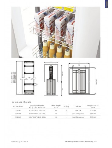 CATALOGUE PHỤ KIỆN BẾP EUROGOLD 2024