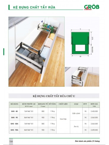 CATALOGUE BẾP & PHỤ KIỆN TỦ BẾP CROB 