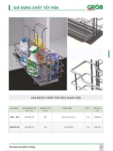 CATALOGUE BẾP & PHỤ KIỆN TỦ BẾP CROB 