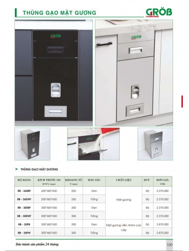 CATALOGUE BẾP & PHỤ KIỆN TỦ BẾP CROB 