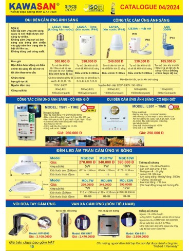 CATALOGUE KAWASAN & KAWALED THÁNG 4 - 2024