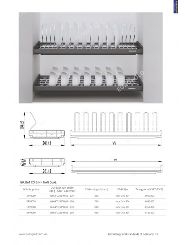 CATALOGUE PHỤ KIỆN BẾP EUROGOLD 2024