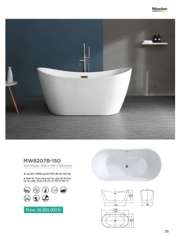 CATALOGUE BỒN TẮM MOWOEN 2023