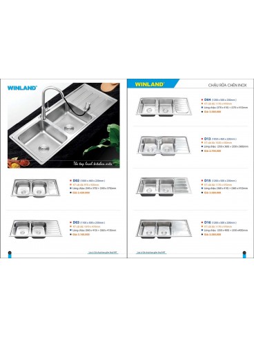 CATALOGUE CHẬU CHÉN - SEN VÒI WINLAND 2023 - 2024