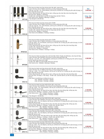 CATALOGUE KHÓA PHGLock 2022