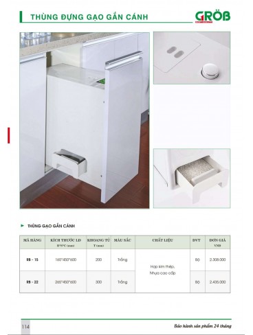 CATALOGUE BẾP & PHỤ KIỆN TỦ BẾP CROB 