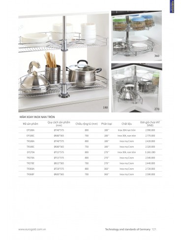 CATALOGUE PHỤ KIỆN BẾP EUROGOLD 2024
