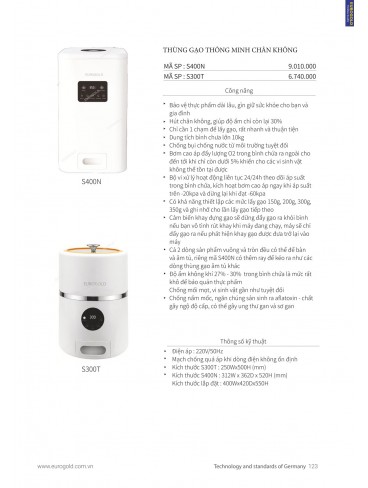 CATALOGUE PHỤ KIỆN BẾP EUROGOLD 2024