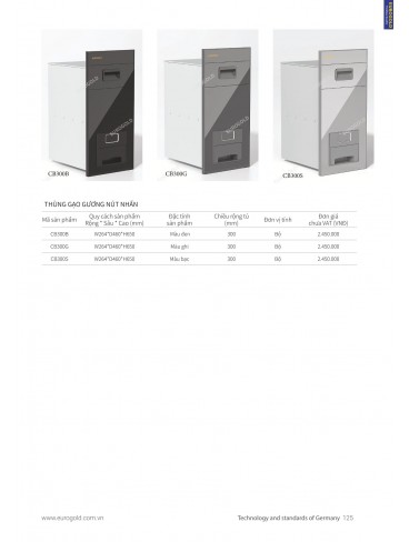 CATALOGUE PHỤ KIỆN BẾP EUROGOLD 2024