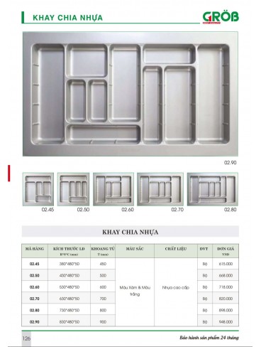 CATALOGUE BẾP & PHỤ KIỆN TỦ BẾP CROB 