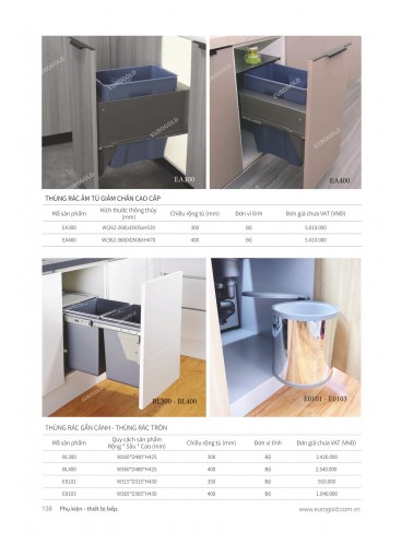 CATALOGUE PHỤ KIỆN BẾP EUROGOLD 2024