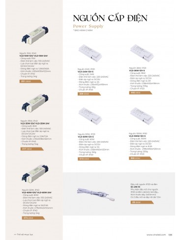 CATALOGUE ĐÈN VINALED 2023-2024