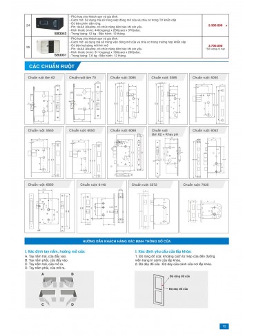 CATALOGUE KHÓA PHGLock 2022