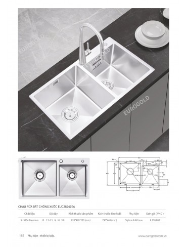 CATALOGUE PHỤ KIỆN BẾP EUROGOLD 2024