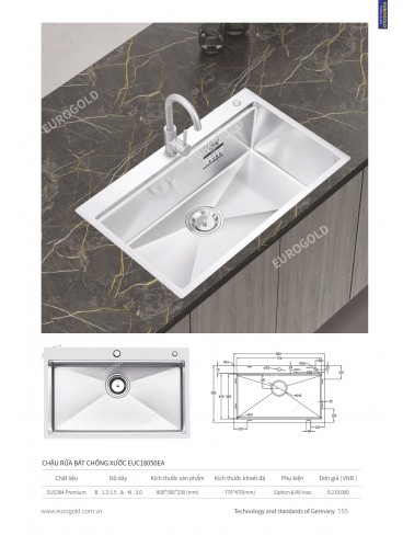 CATALOGUE PHỤ KIỆN BẾP EUROGOLD 2024