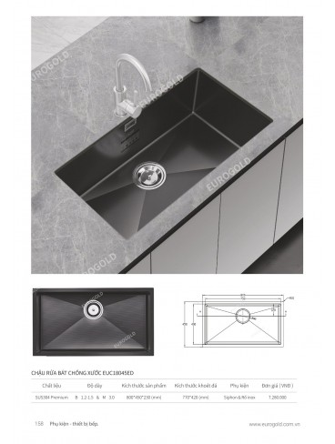 CATALOGUE PHỤ KIỆN BẾP EUROGOLD 2024