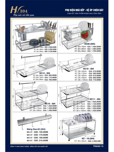 CATALOGUE INOX HÙNG VƯƠNG 2024 - 2024