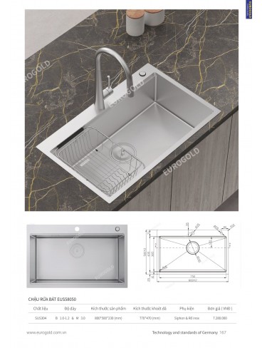 CATALOGUE PHỤ KIỆN BẾP EUROGOLD 2024
