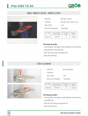 CATALOGUE BẾP & PHỤ KIỆN TỦ BẾP CROB 