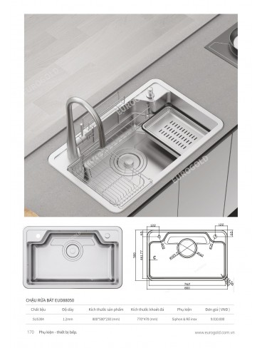 CATALOGUE PHỤ KIỆN BẾP EUROGOLD 2024