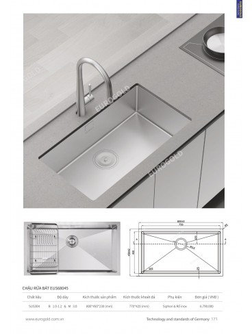 CATALOGUE PHỤ KIỆN BẾP EUROGOLD 2024